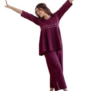 Women's Rayon Viscose Ethnic Co-Ord Set | Kurta Pant Set | Kurta Palazzo Set | Stylish Cotton Suit Set for Women, Festival Coord Set