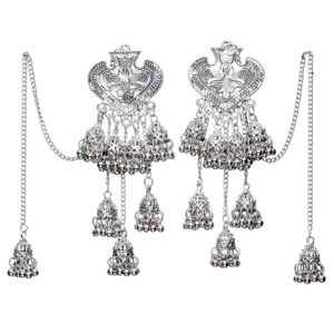Shining Diva Fashion Oxidised Earring for Women Latest Stylish Fancy Chain Jhumka
