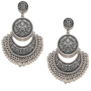 Fashion Jewellery for women Afghani Tribal Oxidised Dangler Earrings for Girls and Women