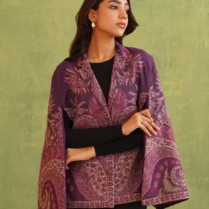 Purple Paisley Open Cape